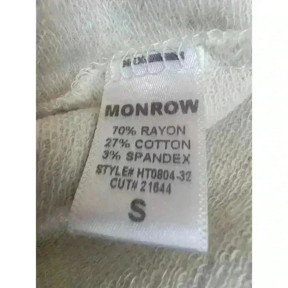 Monrow Sweatshirt Womens Small Gray Camo Soft Athleisure Gorpcore USA New - Picture 9 of 10